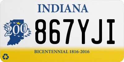 IN license plate 867YJI