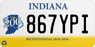 IN license plate 867YPI