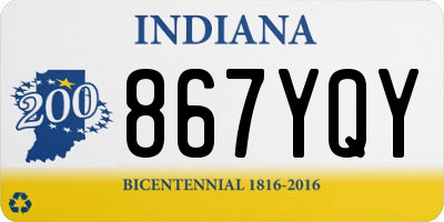 IN license plate 867YQY