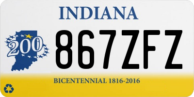 IN license plate 867ZFZ