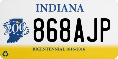 IN license plate 868AJP