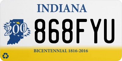 IN license plate 868FYU