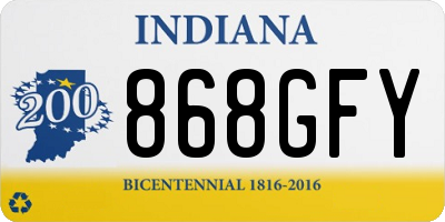 IN license plate 868GFY
