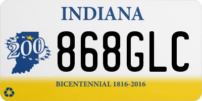 IN license plate 868GLC