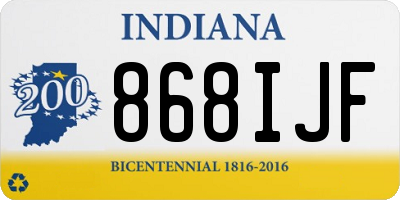 IN license plate 868IJF