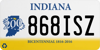 IN license plate 868ISZ