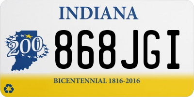 IN license plate 868JGI