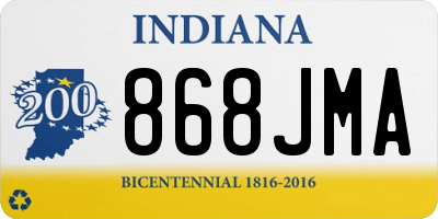 IN license plate 868JMA