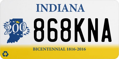IN license plate 868KNA