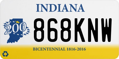 IN license plate 868KNW