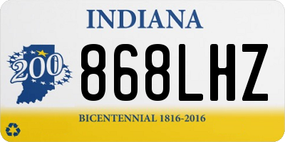 IN license plate 868LHZ