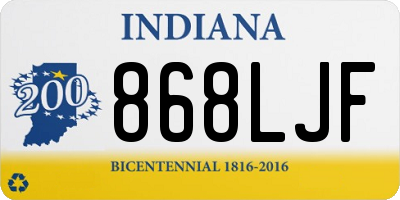 IN license plate 868LJF