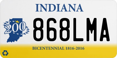 IN license plate 868LMA