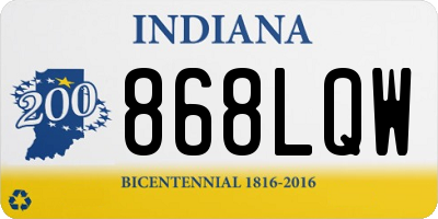 IN license plate 868LQW
