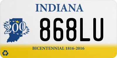 IN license plate 868LU