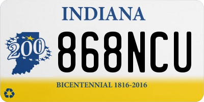 IN license plate 868NCU