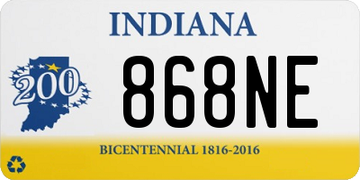 IN license plate 868NE