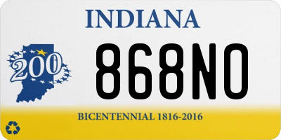 IN license plate 868NO