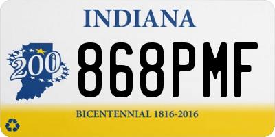 IN license plate 868PMF