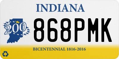 IN license plate 868PMK