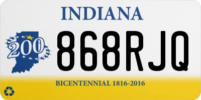 IN license plate 868RJQ