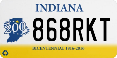 IN license plate 868RKT