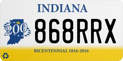 IN license plate 868RRX
