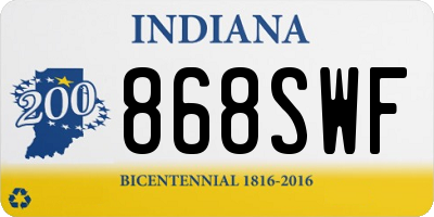 IN license plate 868SWF