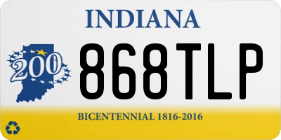 IN license plate 868TLP