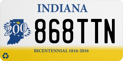 IN license plate 868TTN