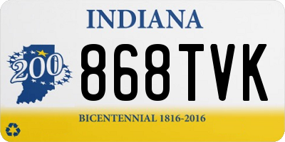 IN license plate 868TVK