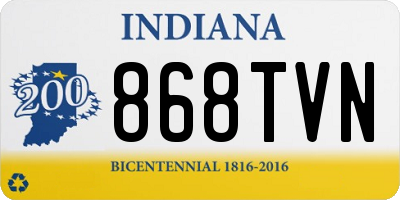 IN license plate 868TVN