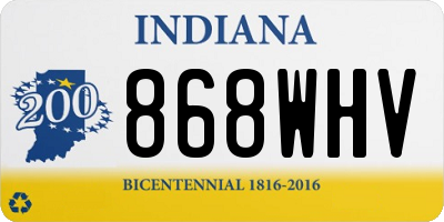 IN license plate 868WHV
