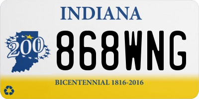 IN license plate 868WNG