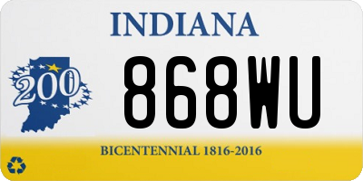 IN license plate 868WU