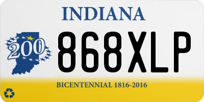 IN license plate 868XLP
