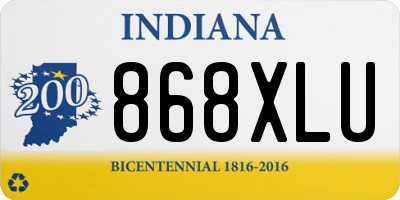 IN license plate 868XLU
