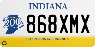 IN license plate 868XMX