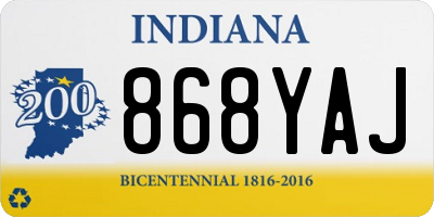 IN license plate 868YAJ
