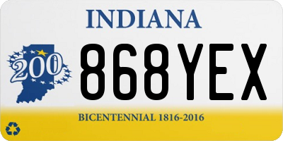 IN license plate 868YEX