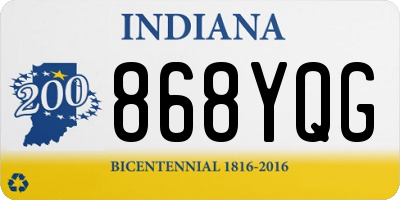 IN license plate 868YQG