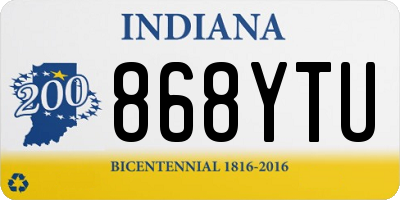 IN license plate 868YTU