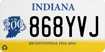 IN license plate 868YVJ