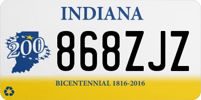 IN license plate 868ZJZ