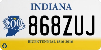 IN license plate 868ZUJ