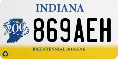 IN license plate 869AEH