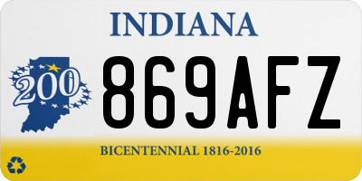 IN license plate 869AFZ