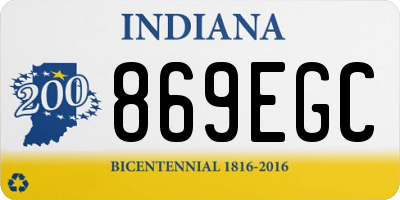 IN license plate 869EGC