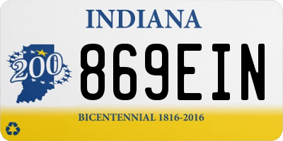 IN license plate 869EIN