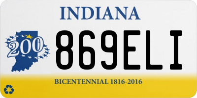 IN license plate 869ELI